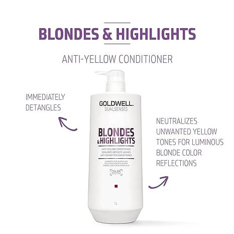 Goldwell DualSenses Blondes & Highlights Anti-Yellow Conditioner 1 Litre - Salon Style
