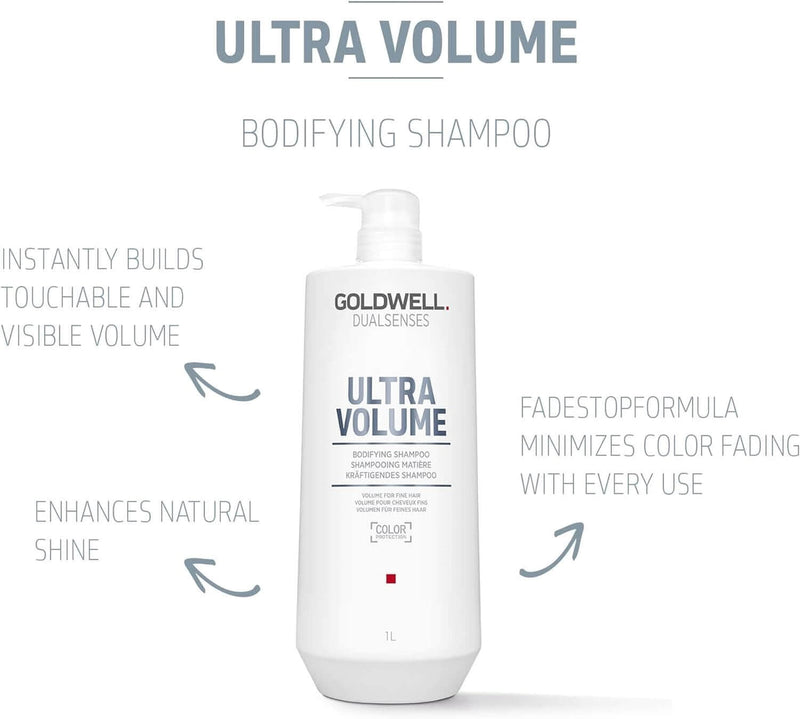 Goldwell DualSenses Ultra Volume Bodifying Shampoo 1 Litre - Salon Style
