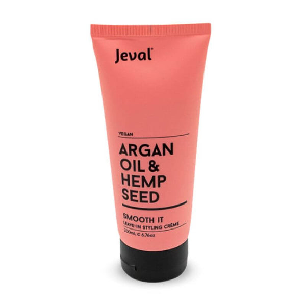 Jeval Argan Oil & Hemp Seed Smooth It Leave-In Styling Creme 200ml - Salon Style