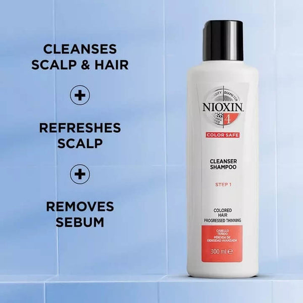 Nioxin System 4 Cleanser Shampoo 300ml - Salon Style