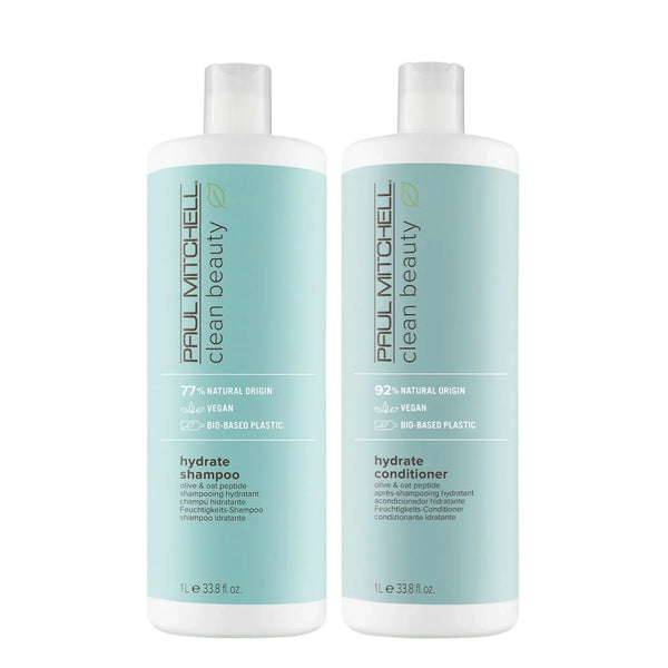 Paul Mitchell Clean Beauty Hydrate Shampoo & Conditioner 1 Litre Duo