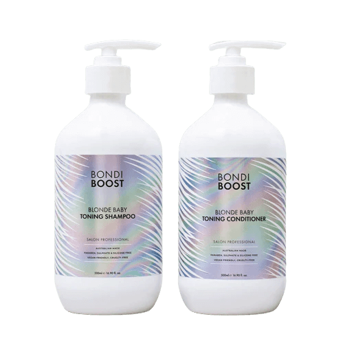 Bondi Boost Blonde Baby Toning Shampoo and Conditioner 500ml Duo - Salon Style
