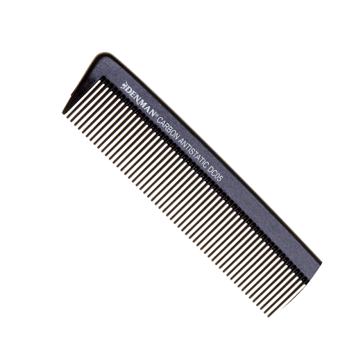Denman Carbon Anti-Static Tail Comb DC05 - Salon Style