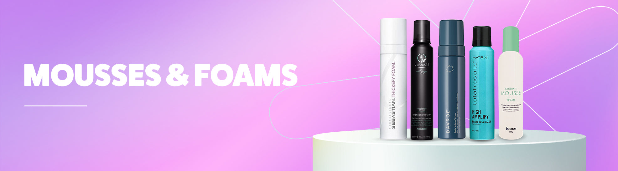 Mousse/Foam Shop Mousses for Curly & Wavy Hair Free Shipping