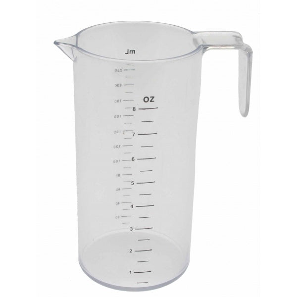 Santorini Measuring Jug Clear 240ml - Beautopia Hair & Beauty