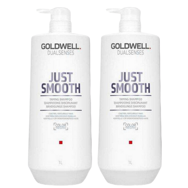 Goldwell Dual Senses Just Smooth Taming Shampoo & Conditioner 1 Litre Duo - Beautopia Hair & Beauty