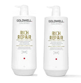 Goldwell Dualsenses Rich Repair 1 Litre Shampoo & Conditioner Duo