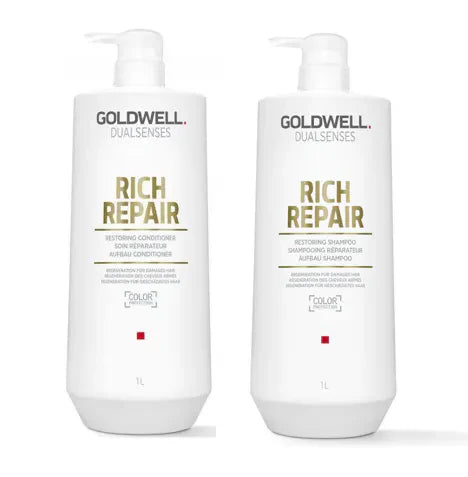 Goldwell Dualsenses Rich Repair 1 Litre Shampoo & Conditioner Duo