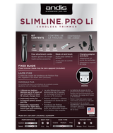 Andis D8 Slimline Pro Li Trimmer Black - Beautopia Hair & Beauty