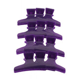Santorini Butterfly Clips Purple 12pk