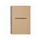 Santorini Appointment Book 4-8 Column 100 pages A4 Natural