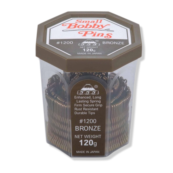 555 Bobby Pins No.1200 1.5" Bronze - Beautopia Hair & Beauty