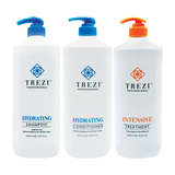 Trezi Hydrating Shampoo, Conditioner & Intensive Treatment Trio 1 Litre