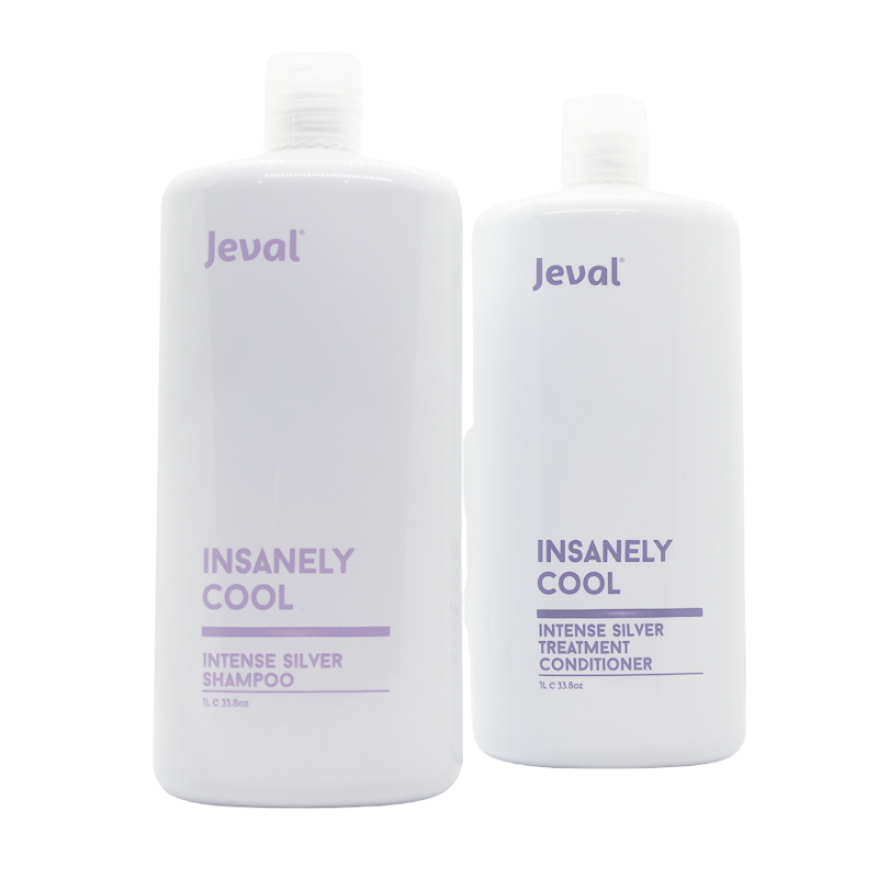 Jeval Insanely Cool Intense Silver Shampoo & Treatment Conditioner 1 litre - Beautopia Hair & Beauty