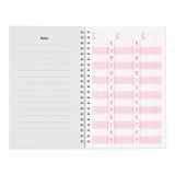 Santorini Appointment Book 4-8 Column 100 pages A4 Purple Model