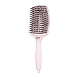 Olivia Garden Fingerbrush Combo Curved & Vented Paddle Brush Pink Grande