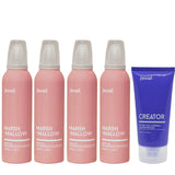 Jeval Marshmallow Leave-in Reconstructor Mousse x 4 + Creator