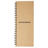 Santorini Appointment Book 2-4 Column 100 pages Narrow Natural