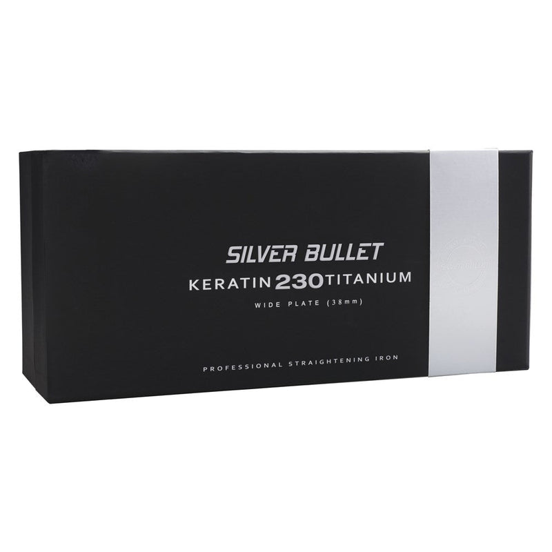 Silver Bullet Keratin 230 Titanium Hair Straightener - 38mm Wide Plate - Beautopia Hair & Beauty