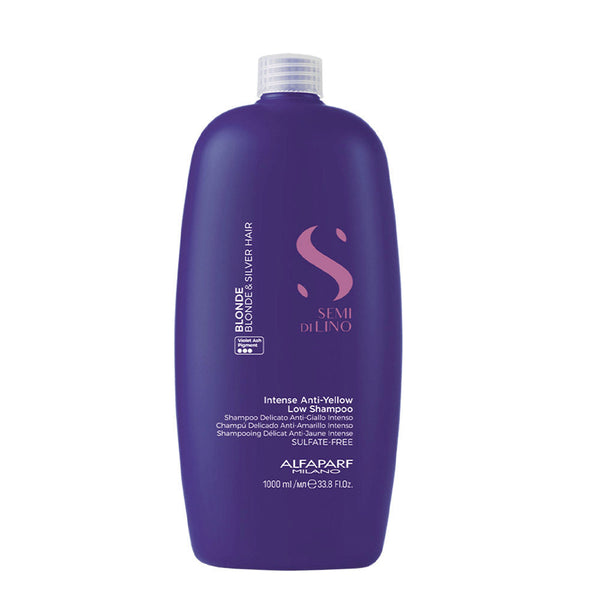 Alfaparf Milano Semi Di Lino Blonde Intense Anti-Yellow Low Shampoo 1 Litre
