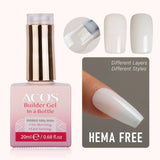Acos Hema Free Brush-on Builder Gel In A Bottle 007 Nude 20ml
