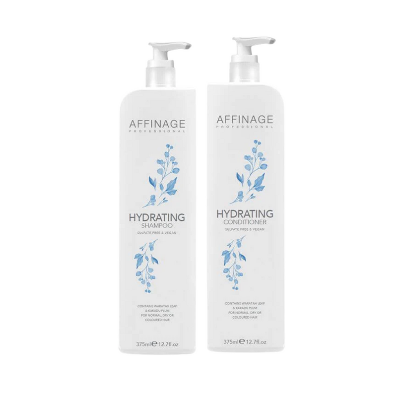 Affinage Hydrating Shampoo & Conditioner 375ml Duo