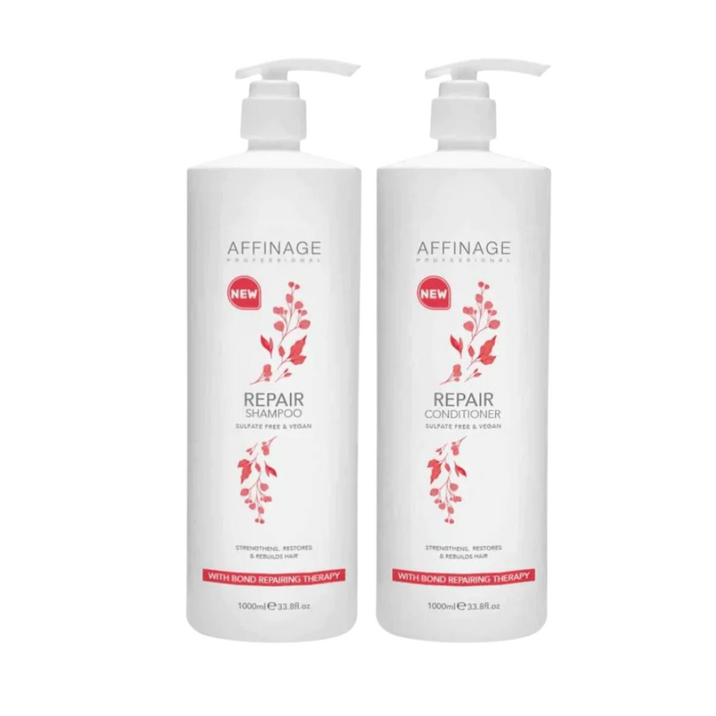 Affinage Repair Shampoo & Conditioner 1 Litre Duo