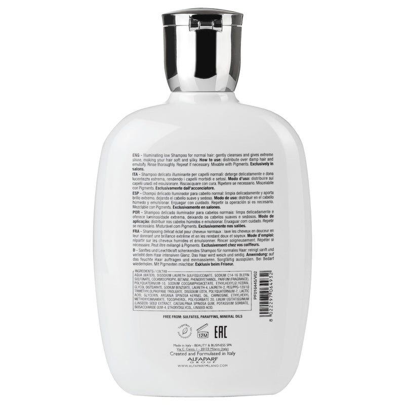 Alfaparf Milano Semi Di Lino Diamond Illuminating Low Shampoo 250ml - Salon Style