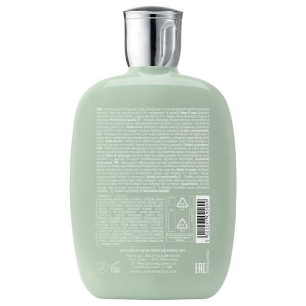 Alfaparf Milano Semi Di Lino Rebalance Purifying Low Shampoo 250ml - Salon Style