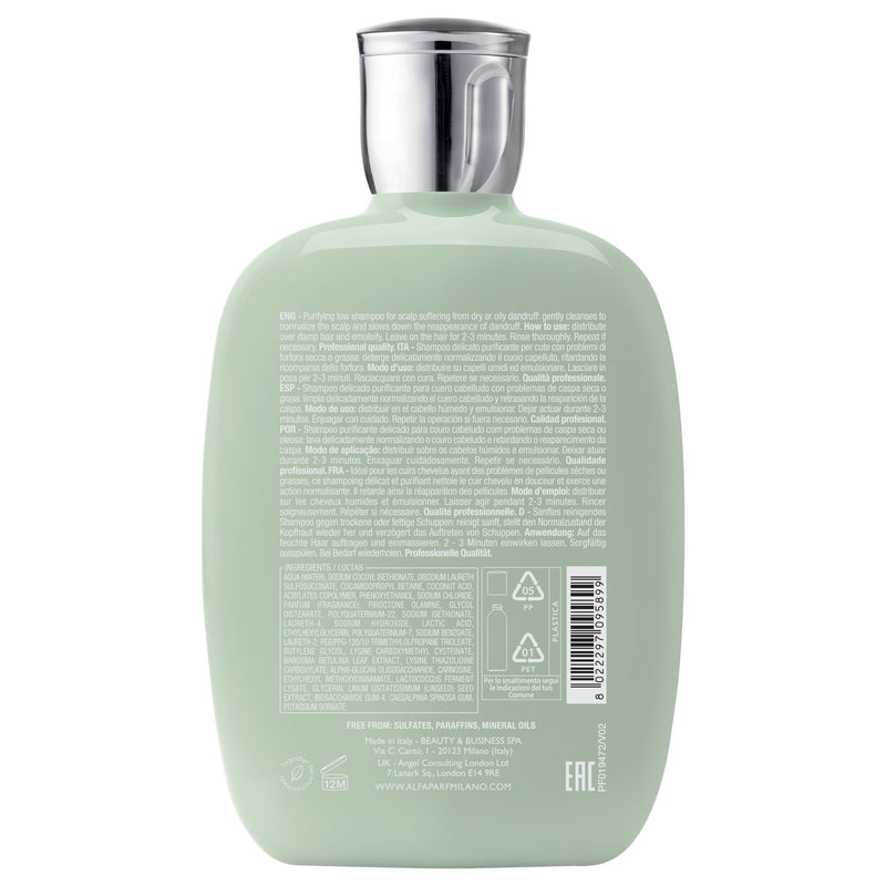 Alfaparf Milano Semi Di Lino Rebalance Purifying Low Shampoo 250ml - Salon Style