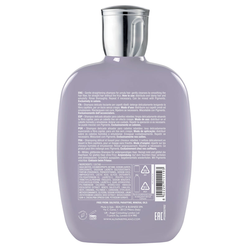 Alfaparf Milano Semi Di Lino Smooth Smoothing Low Shampoo 250ml - Salon Style