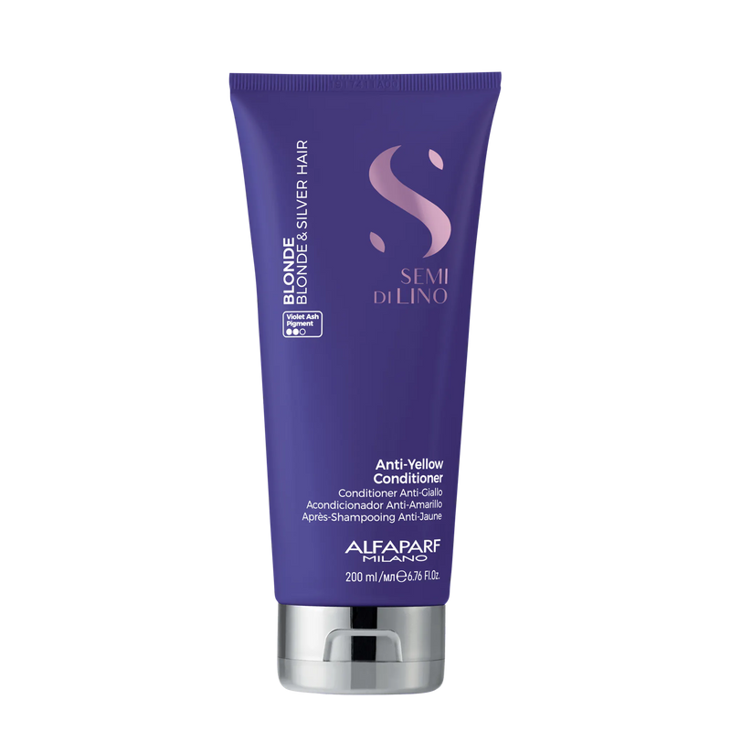 Alfaparf Milano Semi Di Lino Anti-Yellow Low Shampoo 250ml & Conditioner 200ml Duo