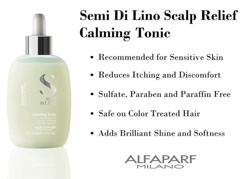 Alfaparf Milano Semi Di Lino Scalp Relief Calming Tonic For Sensitive Skin 125ml