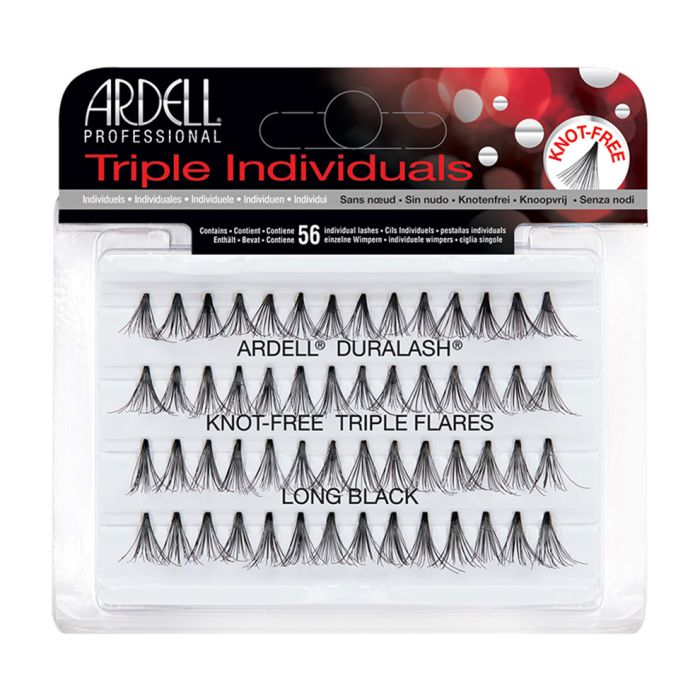 Ardell Triple Individuals Knot-Free Flare Lashes Long Black