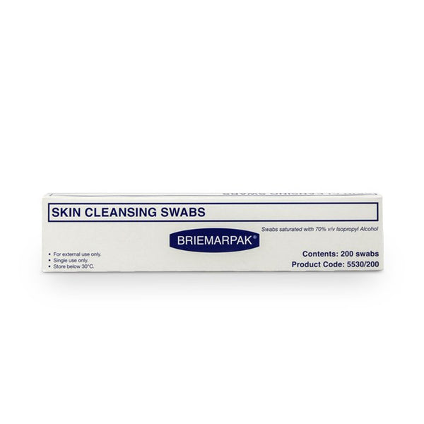 Briemarpak Alcohol Skin Cleansing Swabs 200 pcs - Beautopia Hair & Beauty