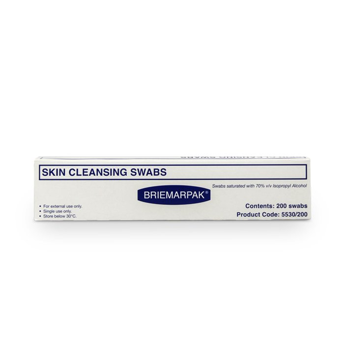 Briemarpak Alcohol Skin Cleansing Swabs 200 pcs - Beautopia Hair & Beauty