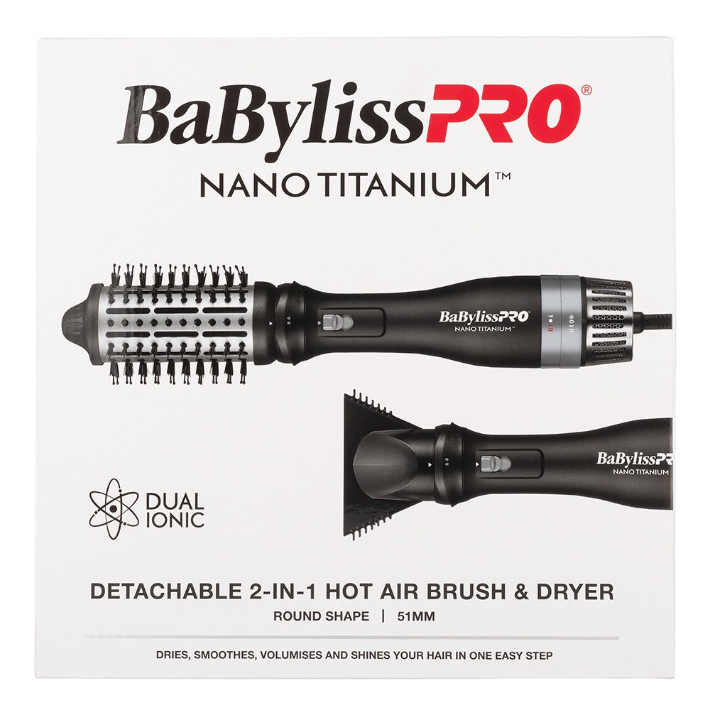 Babyliss nano titanium hot air brush best sale