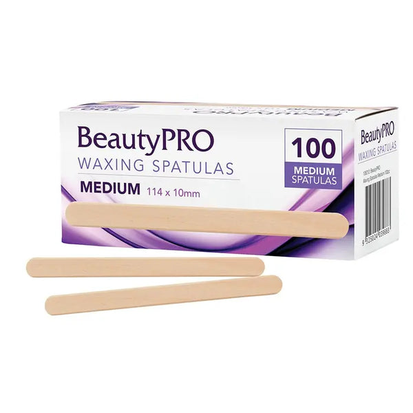 BeautyPro Medium Waxing Applicator Spatulas 100 Pack