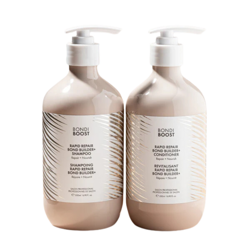 BondiBoost Rapid Repair Bond Builder+ Shampoo & Conditioner 300ml Duo