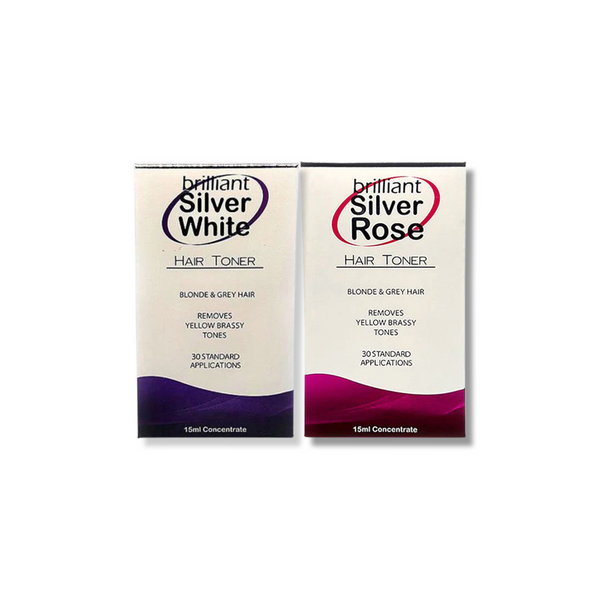 Brilliant Silver White & Brilliant Silver Rose Duo 15ml
