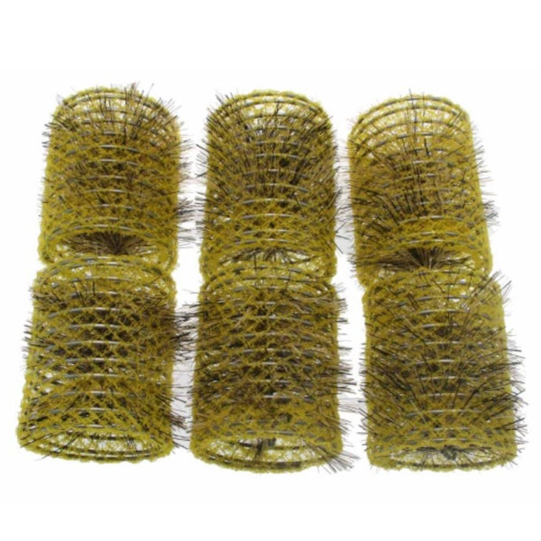 Santorini Brush Rollers - Yellow 47mm - 6pk - Beautopia Hair & Beauty