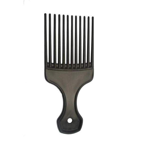 Santorini Afro Comb Black 2.5" - Beautopia Hair & Beauty