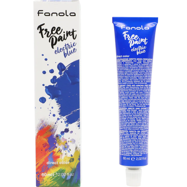 #Fanola Free Paint Direct Colour Electric Blue 60ml