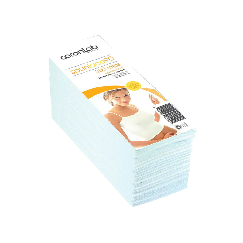 Caronlab Spunlace 90 Pre-cut Wax Strips 300 Pack