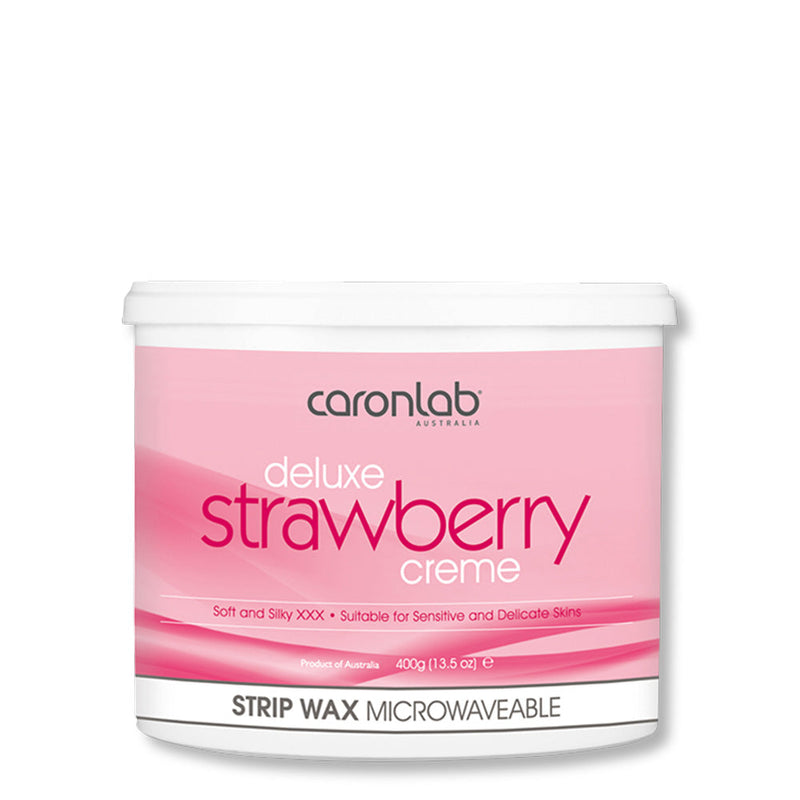 Caronlab Strip Wax Strawberry Creme 400g - Beautopia Hair & Beauty