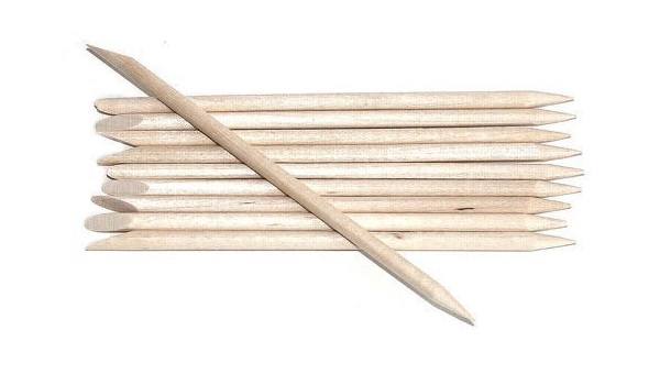 Pure Beauty Cuticle Sticks Point & Bevel 7 inch 10 pack