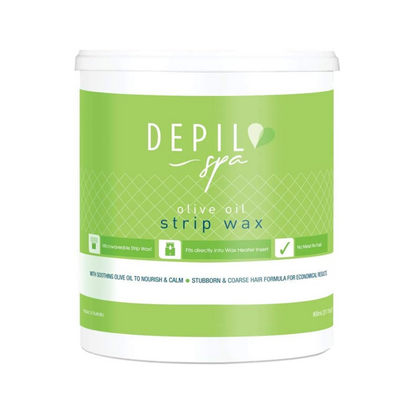 Depilspa Olive Oil Microwaveable Strip Wax 800ml