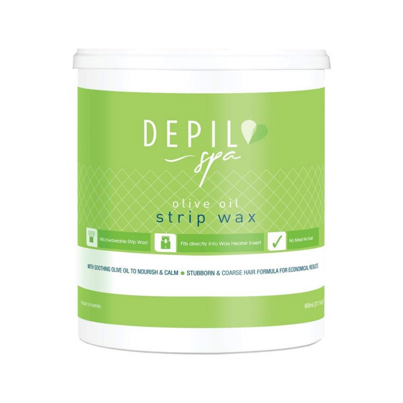 Depilspa Olive Oil Microwaveable Strip Wax 800ml