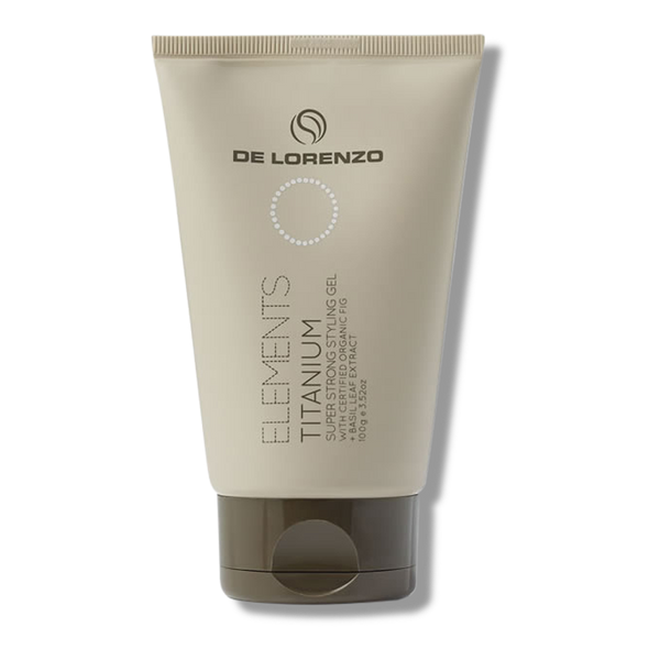 De Lorenzo Elements Titanium Super Strong Styling Gel - 100g-De Lorenzo-Beautopia Hair & Beauty