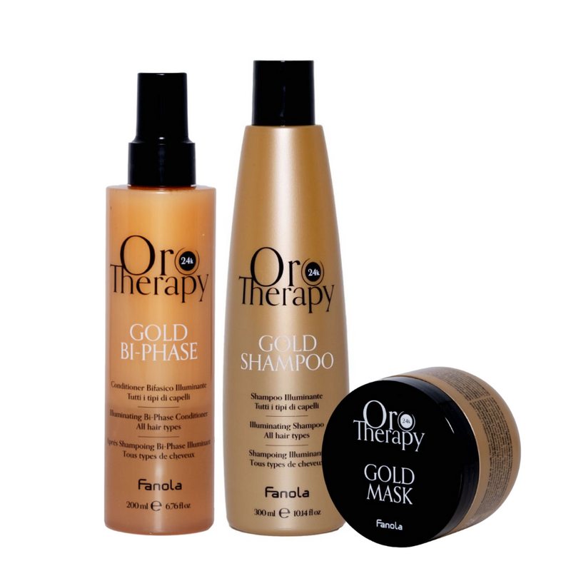 Fanola Oro Therapy Gold Illuminating Trio Pack